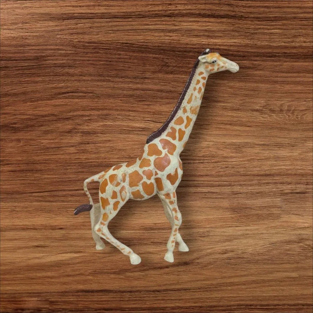 Playskool 1990S Giraffe Figurine Orange Spotted Plastic Toy 7